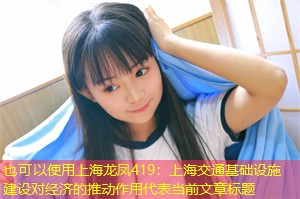 上海交通基础设施建设对经济的推动作用 上海交通基础设施建设对经济的推动作用